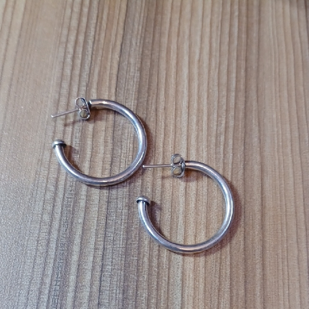 Elegant Silver Hoop Earrings